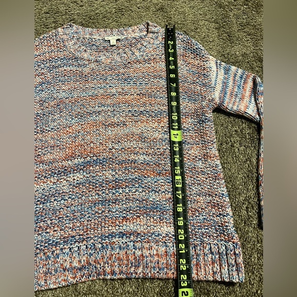 GAP Red White & Blue 100% Cotton Woven Knit Sweater - Picture 6 of 7